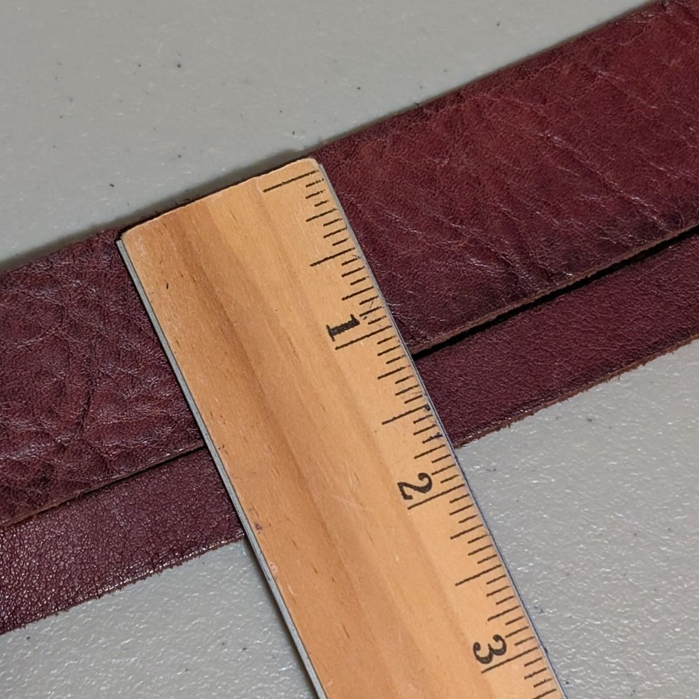 Lucky Brand Leather Braided Belt size L/XL whipstitch boho bohemian hippie brown - Picture 3 of 7